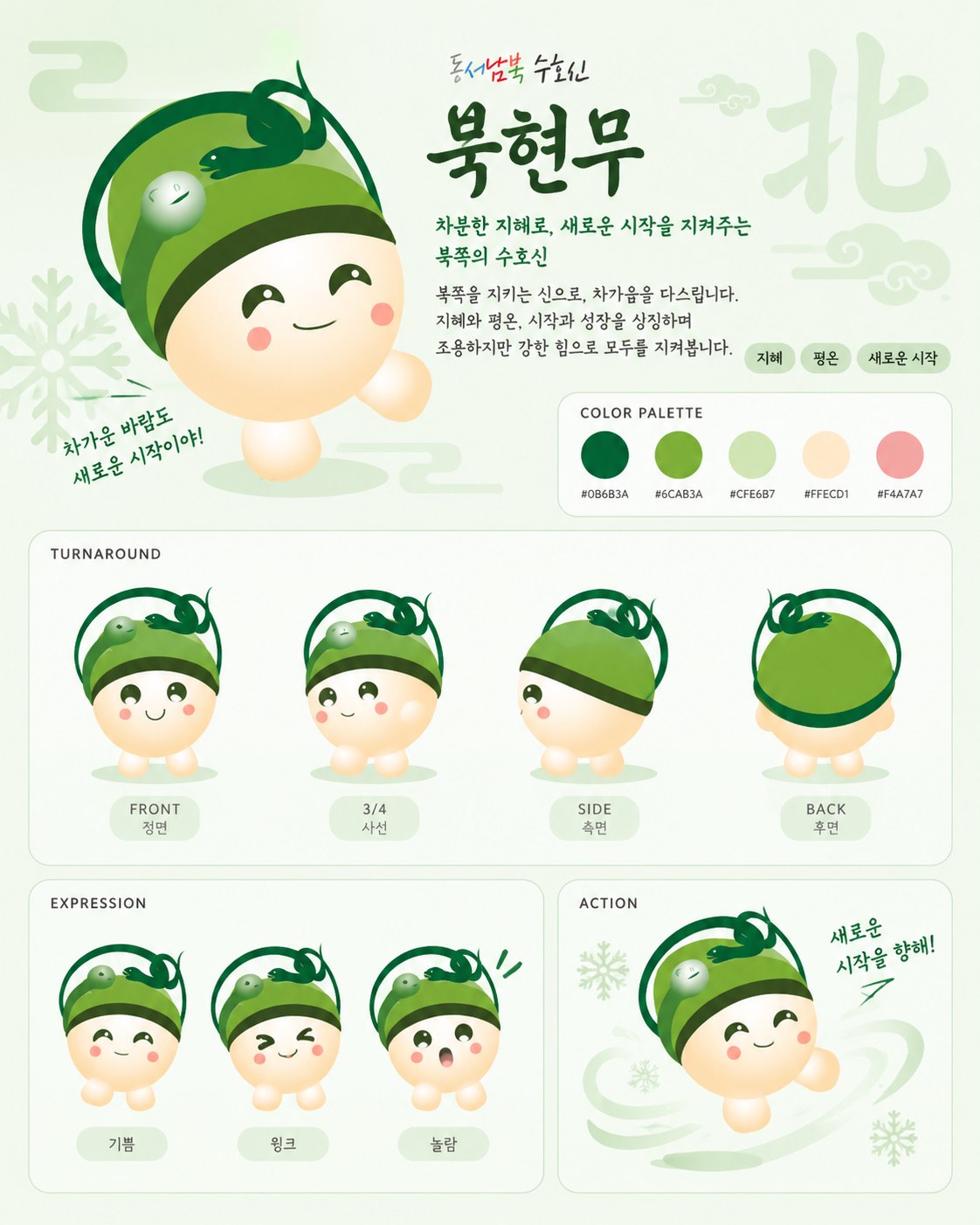 현무 캐릭터 디자인 시트